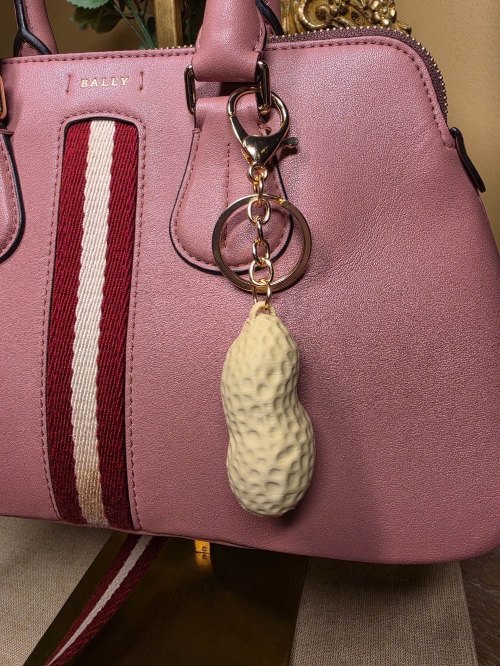 Nut-Shaped Purse Charm Key Chain NWT! - Picture 2 of 4